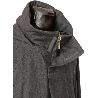 Loro Piana - Giacca da uomo in lana di color grigio scuro-acu026-Italianfashionglam