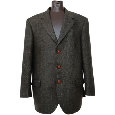Aquascutum - Giacca da uomo in pura lana color grigio - acu028-Italianfashionglam