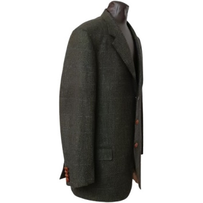 Aquascutum - Giacca da uomo in pura lana color grigio - acu028-Italianfashionglam