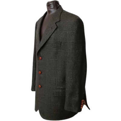 Aquascutum - Giacca da uomo in pura lana color grigio - acu028-Italianfashionglam