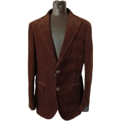 Gutteridge - Giacca da uomo in vellutino di colore bordò - acu029-Italianfashionglam