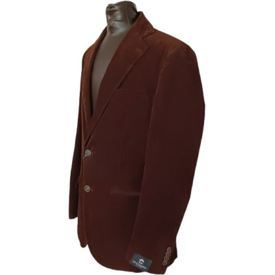 Gutteridge - Giacca da uomo in vellutino di colore bordò - acu029-Italianfashionglam