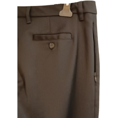 Angelo Marani - Pantalone da donna in lana colore nero - pnd163 - Italianfashionglam