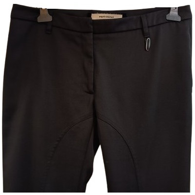 Angelo Marani - Pantalone da donna in lana colore nero - pnd163 - Italianfashionglam