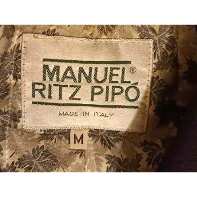 Manuel Ritz Pipo - Cappotto da uomo in lana di color blu - acu030 - Italianfashionglam