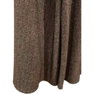 Alysi - Gonna a pantalone in lana di color grigio spigato - gne071 - Italianfashionglam