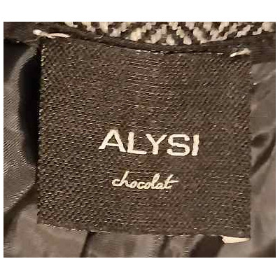Alysi - Gonna a pantalone in lana di color grigio spigato - gne071 - Italianfashionglam