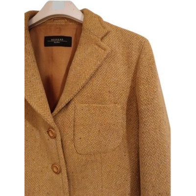Max Mara - Giacca da donna in pura lana vergine color beige gid031-Italianfashionglam