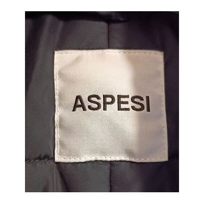Aspesi - Soprabito Impermeabile da uomo color blu scuro-acu032-Italianfashionglam