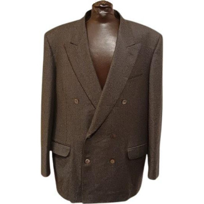 Pierre Cardin - Giacca da uomo a doppio petto in cashmere grigio - acu034 - Italianfashionglam