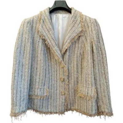 Moschino - Giacca chic da donna in cotone di color beige - gid066 - Italianfashionglam