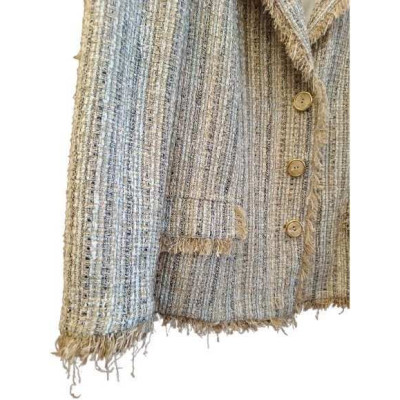 Moschino - Giacca chic da donna in cotone di color beige - gid066 - Italianfashionglam