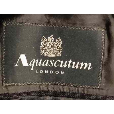 Aquascutum - Giacca da uomo in lana di colore blu scuro - Giuo031 - Italianfashionglam