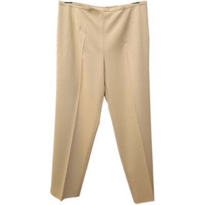 Marina Rinaldi - Pantalone da donna in lana color beige - pnd172 - Italianfashionglam