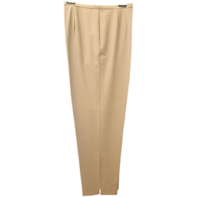 Marina Rinaldi - Pantalone da donna in lana color beige - pnd172 - Italianfashionglam