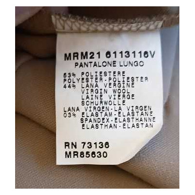 Marina Rinaldi - Pantalone da donna in lana color beige - pnd172 - Italianfashionglam