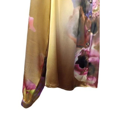 Roberto Cavalli - Camicia da donna in seta multi colore - Italianfashionglam