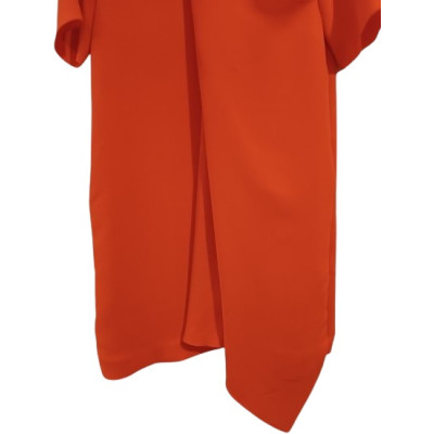 Cos - Abito da donna in tessuto di poliestere color arancio - dsd019 - Italianfashionglam