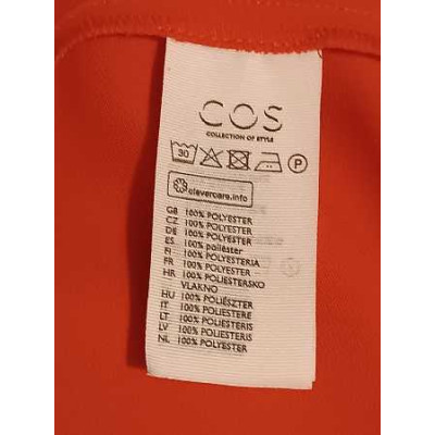 Cos - Abito da donna in tessuto di poliestere color arancio - dsd019 - Italianfashionglam