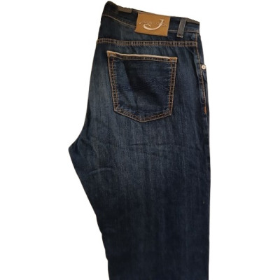 Jacob Cohën - Blue jeans da uomo in cotone gamba dritta - bju005 - Italianfashionglam