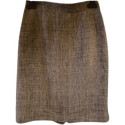 Sportmax - Gonna tubino in tessuto di lino color grigio - gne073 - Italianfashionglam