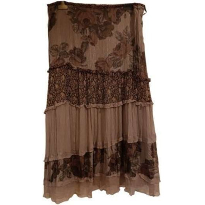 Max&Co. - Gonna svasata in pura seta a fantasia floreale - gne074 - Italianfashionglam