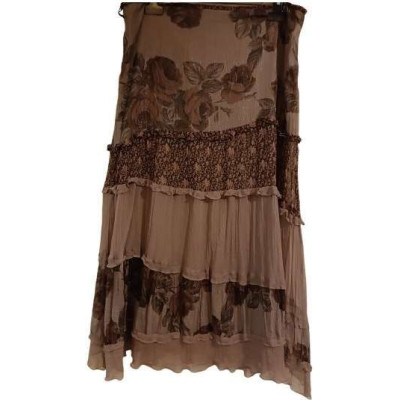 Max&Co. - Gonna svasata in pura seta a fantasia floreale - gne074 - Italianfashionglam