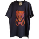 Moschino - T- shirt da donna in tessuto di cotone blu scuro - bls017 - Italianfashionglam