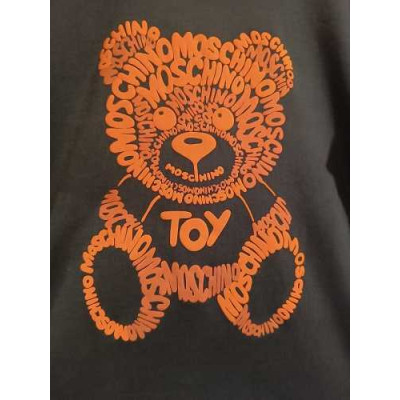 Moschino - T- shirt da donna in tessuto di cotone blu scuro - bls017 - Italianfashionglam