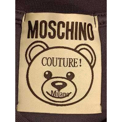Moschino - T- shirt da donna in tessuto di cotone blu scuro - bls017 - Italianfashionglam