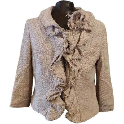 Biancoghiaccio - Giacca da donna in tricot di colore cipria - gid017 - Italianfashionglam