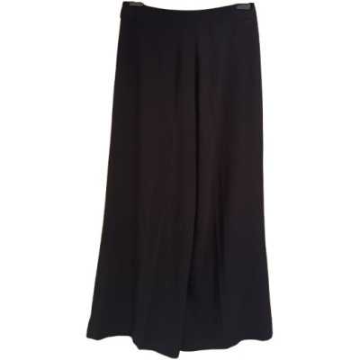 Moschino - Pantalone da donna palazzo in acetato nero - pnd082 - Italianfashionglam