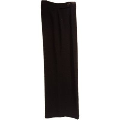 Moschino - Pantalone da donna palazzo in acetato nero - pnd082 - Italianfashionglam