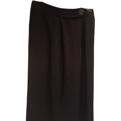 Moschino - Pantalone da donna palazzo in acetato nero - pnd082 - Italianfashionglam