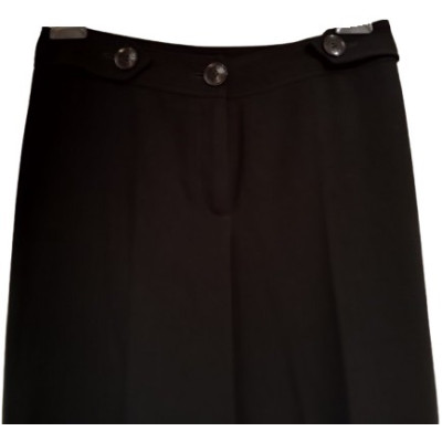 Moschino - Pantalone da donna palazzo in acetato nero - pnd082 - Italianfashionglam
