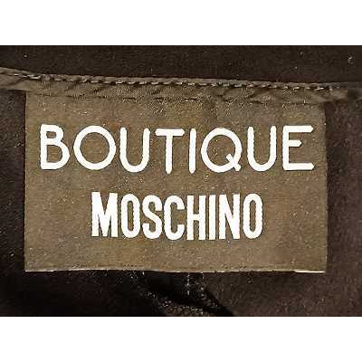 Moschino - Pantalone da donna palazzo in acetato nero - pnd082 - Italianfashionglam