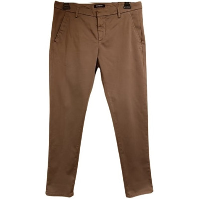 Dondup - Pantalone slim da uomo in cotone beige - puo084 - Italianfashionglam
