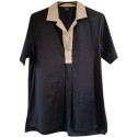Fay - Camicia da donna in misto cotone di color blu scuro - ccd013 - Italianfashionglam