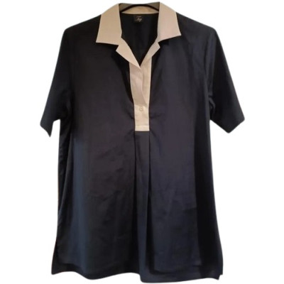 Fay - Camicia da donna in misto cotone di color blu scuro - ccd013 - Italianfashionglam