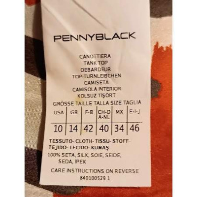 Pennyblack - Canotta da donna in pura seta multi colore - bls023 - Italianfashionglam