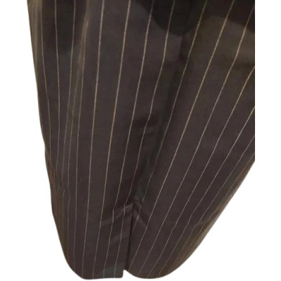 Elena Mirò - Tailleur di lana blu scuro in gessato grigio - cmd001 - Italianfashionglam