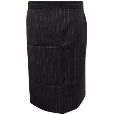 Elena Mirò - Tailleur di lana blu scuro in gessato grigio - cmd001 - Italianfashionglam