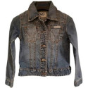 Dolce&Gabbana - Giubbino bimba cotone blue jeans stinto  - giud055 - Italianfashionglam