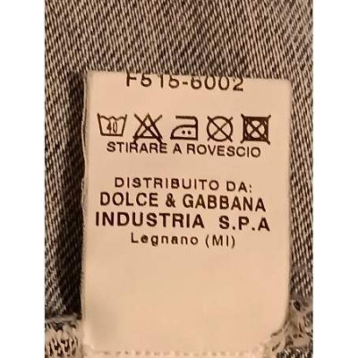 Dolce&Gabbana - Giubbino bimba cotone blue jeans stinto  - giud055 - Italianfashionglam