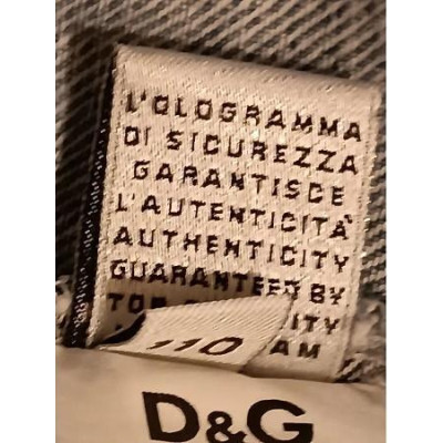Dolce&Gabbana - Giubbino bimba cotone blue jeans stinto  - giud055 - Italianfashionglam