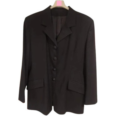 Completo donna giacca pantalone in lana di colore nero - cmd004 - Italianfashionglam