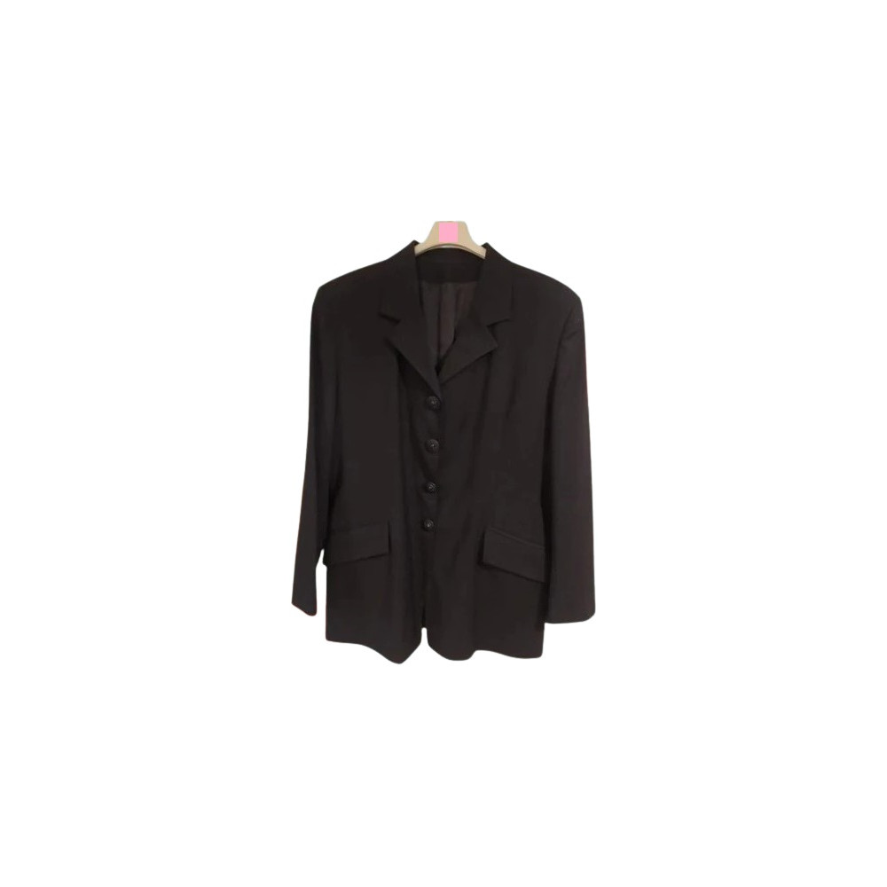 Completo donna giacca pantalone in lana di colore nero - cmd004 - Italianfashionglam Completo donna giacca pantalone in lana di colore nero - cmd004 - Italianfashionglam