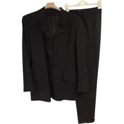 Completo donna giacca pantalone in lana di colore nero - cmd004 - Italianfashionglam