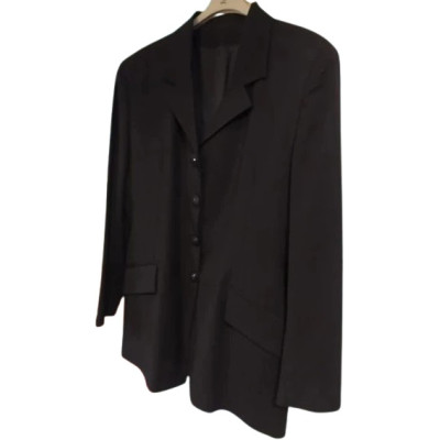 Completo donna giacca pantalone in lana di colore nero - cmd004 - Italianfashionglam