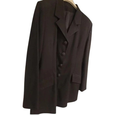 Completo donna giacca pantalone in lana di colore nero - cmd004 - Italianfashionglam